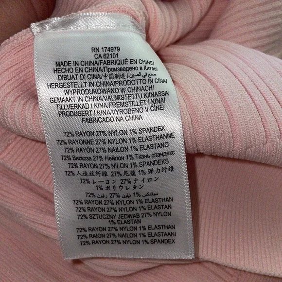 Hervé Léger Bandage Variegated Rib Skirt size XXS Midi Stretch Knit NWT - Picture 9 of 9